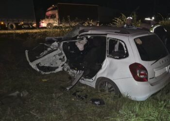 В Самарской области спасли заблокированного в разбившемся авто раненого водителя