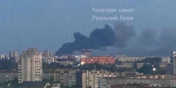 Россия 12 июля снова ударила по западным областям Украины — во Львове горит завод «Электрон»