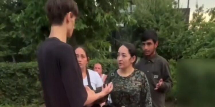 Скриншот видео происшествия на самарской набережной, фото: соцсети