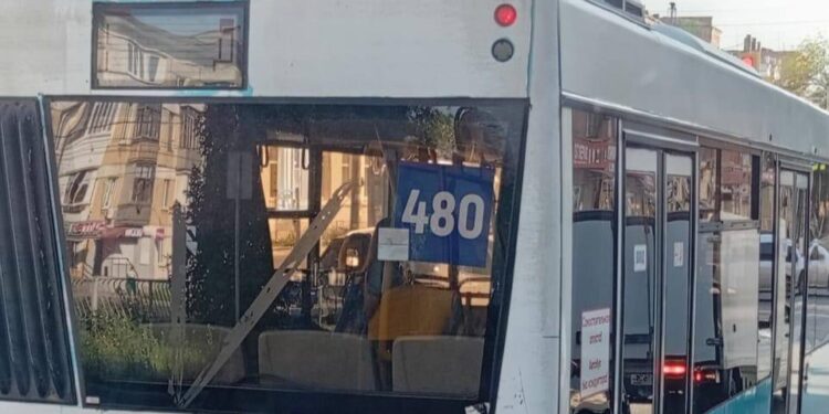«Уставшие» автобусы маршрута 480, фото: Анна Крылова