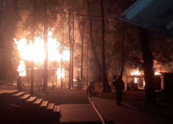 На популярной турбазе в Самарской области сгорело два жилых дома