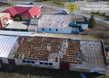 В Хворостянском районе Самарской области прошел ураган