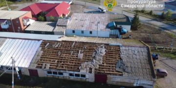 В Хворостянском районе Самарской области прошел ураган