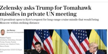 Зеленский попросил Трампа поставить на Украину «Томагавки» для удара по Москве