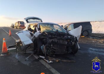 В Самарской области в лобовом столкновении минивэна и кроссовера погибли два человека