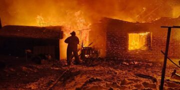 В Самарской области в ночном пожаре погиб 84-летний пенсионер