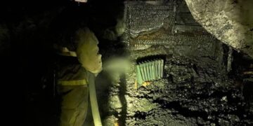 В Самарской области на пожаре в охранной будке погиб человек