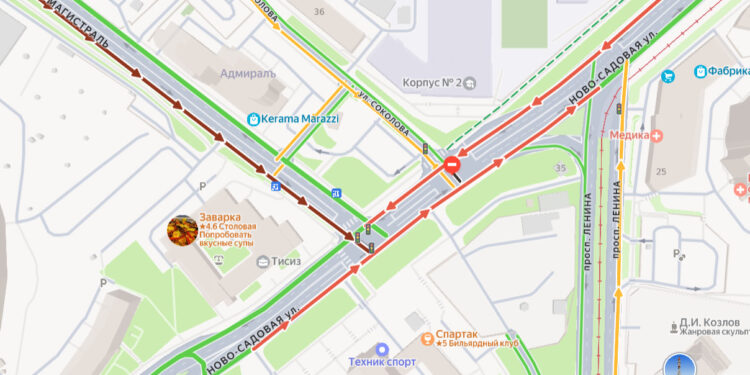 В Самаре новая схема движения спровоцировала транспортный сбой
