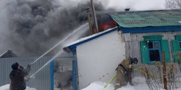 В Исаклинском районе Самарской области огонь унёс жизнь человека