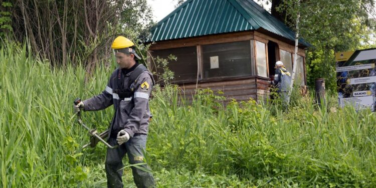 Волонтеры «Самаранефтегаза» облагородили территорию у родника в Самарской области