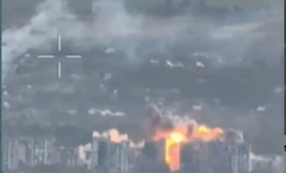Опубликовано видео применения ФАБ-1500 по Орехову в Запорожской области и Славянску в ДНР