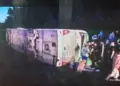 Рейсовый автобус, следовавший из Самары перевернулся в Татарстане
