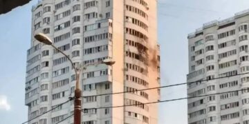 В подмосковном Чехове беспилотник ВСУ ударил по жилой многоэтажке