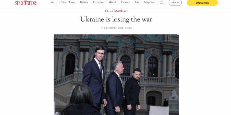 The Spectator: Украина проигрывает войну, западная стратегия привела к катастрофе